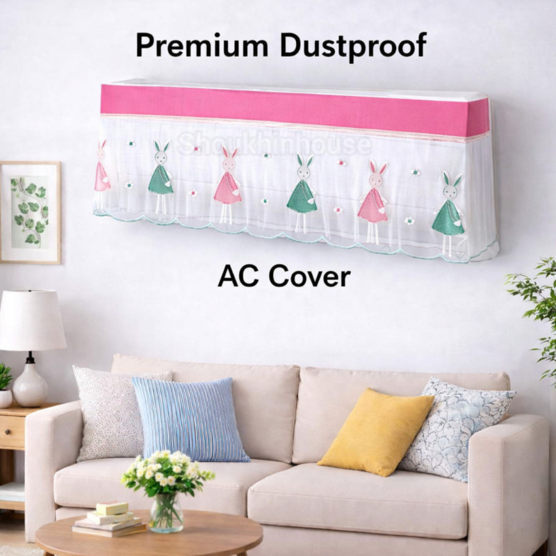 1 Ton Ac Cover ( Baby Pink Doll)