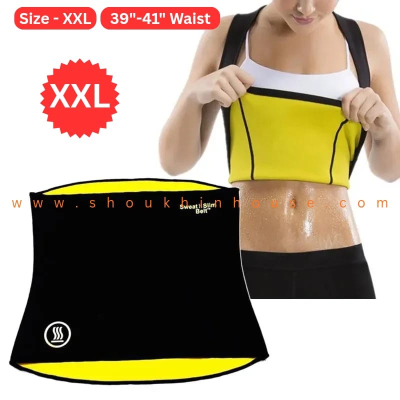 Size XXL_Sweat Slim Belt For Men and Women _