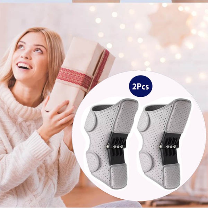 2 pc Powerful Knee Protection Stabilizer Pads_ Color Ash