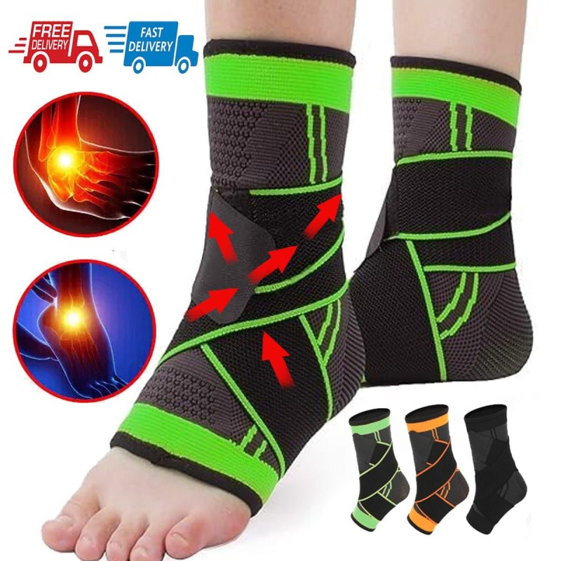 2 piece Ankle Support Elastic Compression ১ জোড়া
