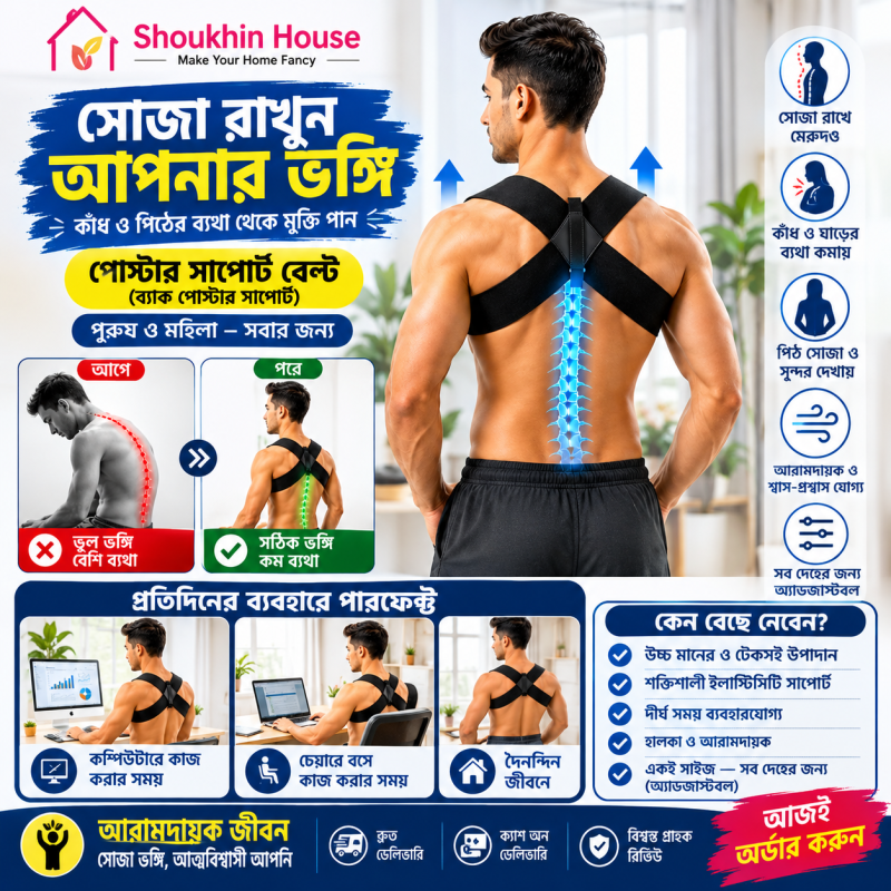 𝐒𝐡𝐨𝐮𝐥𝐝𝐞𝐫 𝐏𝐚𝐢𝐧 𝐌𝐚𝐠𝐢𝐜 𝐁𝐞𝐥𝐭 (১০০% কার্যকরী বেল্ট)